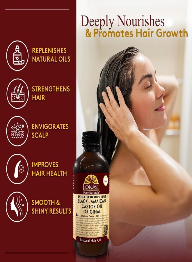 OKAY زيت الخروع للرجال من أوكي - زيت نمو اللحية والشعر للرجال، مرطب للشعر الناعم بمكونات طبيعية، خالي من الهكسان - 4 أونصات (عبوة من 2) - Image 2