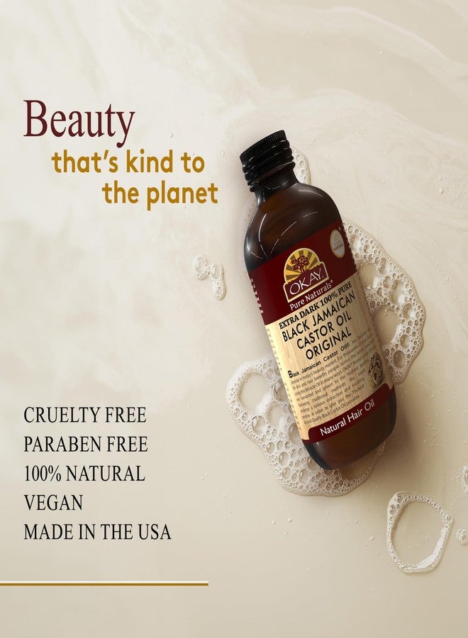 OKAY زيت الخروع للرجال من أوكي - زيت نمو اللحية والشعر للرجال، مرطب للشعر الناعم بمكونات طبيعية، خالي من الهكسان - 4 أونصات (عبوة من 2) - Image 3