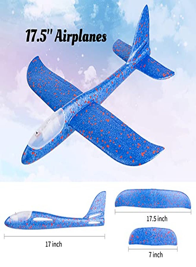 Foam Airplane Set – 4-Pack Styrofoam Airplanes with LED Lights  - Image 2