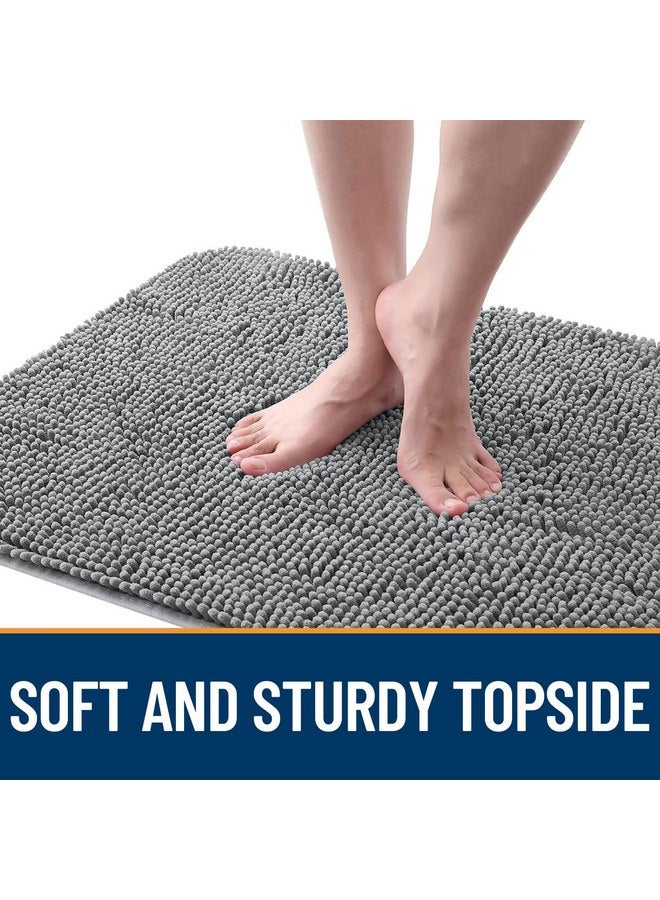 أولانلي سجادة باب للكلاب من OLANLY من Muddy Paws مقاس 30 × 20، تمتص الرطوبة والأوساخ، سجادة ماصة غير قابلة للانزلاق وقابلة للغسل، سريعة الجفاف من الشنيل، سجادة طينية للكلاب، سجادة باب داخلية للمدخل للأرضية الداخلية، رمادية - Image 4