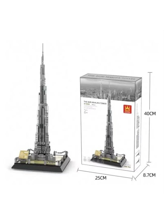 wange Burj Khalifa Dubai Building Blocks Set 4222 Age 6+, 580 Pieces) - Image 3
