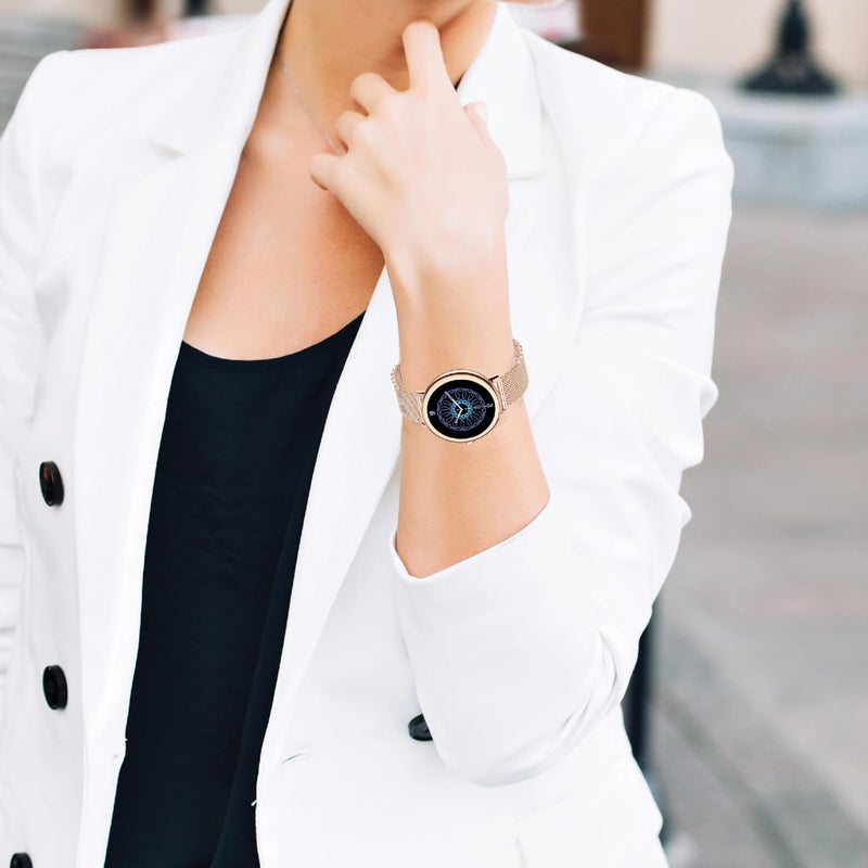 Smartix ساعة سمارتكس بريميوم ديفا الذكية للنساء مع شاشة AMOLED بحجم 1.2 بوصة، مكالمات بلوتوث، مراقبة معدل ضربات القلب وSpO₂ - Image 4