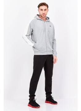 SKECHERS Men Sportswear Fit Long Sleeve Outdoor Hooded Jacket, Grey  - Image 4