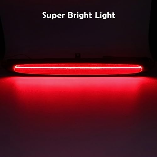 AUYICH LED Third Brake Light Compatible with [Trailblazer Envoy 2002-2009][Bravada 2002-2004][Ascender 2003-2008][9-7X 2005-2009] Replacement, 3rd Brake Rear Center High Mount Stop Light, Smoked Lens - Image 5