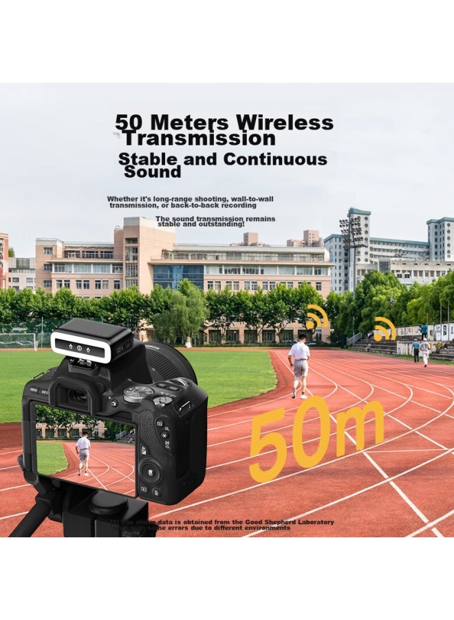 The Good Shepherd Good Shepherd Pro Wireless Lavalier Microphone, Small Bee Audio Receiver, Recording Device, Noise Reduction, Douyin Host Sound Card Complete Set, Bluetooth Microphone, Karaoke, Mobile Phone And Camera, One-to - Image 4
