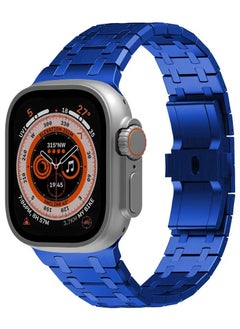 Bikson Stainless Steel Replacement Band For Watch Series 7/6/5/4/3/2/1 38/40/41MM Blue  - Image 1