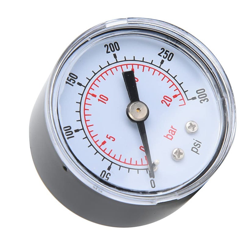 Mechanical Pressure Gauge 0 300psi 0 20bar BSPT Back Connection Durable Metal Case - Image 4