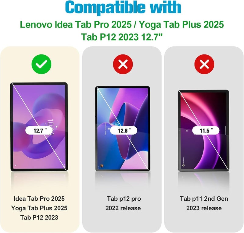 TELTREK Screenguard Compatible With Lenovo Yoga Tab Plus 2025 / Lenovo Idea Tab Pro 2025 (12.7" Inch Tablet) Flexible PET Screen Guard Not a Tempered Glass Screen Protector - Image 2