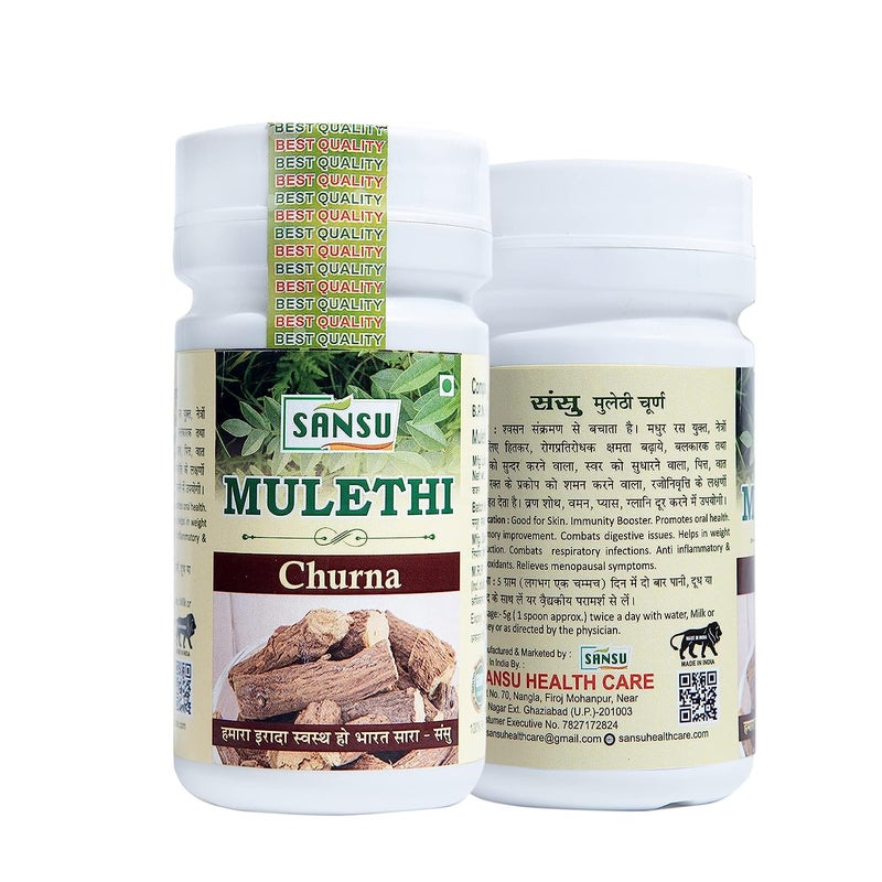 Sansu Mulethi Powder Ayurvedic Natural Herbal 100g Pack of 3 - Image 4