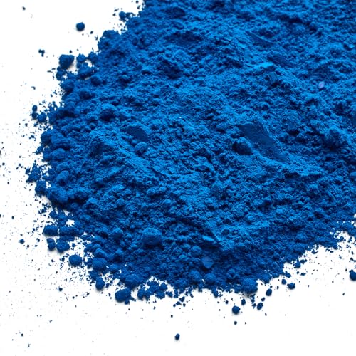 Huixiang Iron oxide powder, concrete pigment-Blue iron oxide pigment concrete color pigment concrete pigment powder for concrete coloring(Blue, 0.22lb) - Image 1