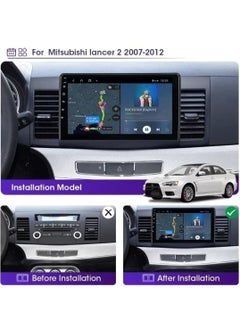 RAYMOS Mitsubishi Lancer Android Screen 4GB RAM Support Apple Carplay Android Auto Wireless QLED Touch Screen DSP Bluetooth AHD Camera Included SIM Card Support  - Image 2