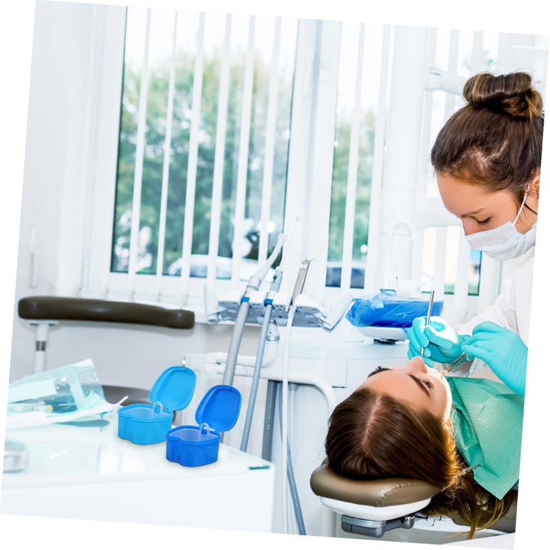Portable Denture Storage Box With Filter Layer Retainer Container For False Teeth Travel Case - Image 5