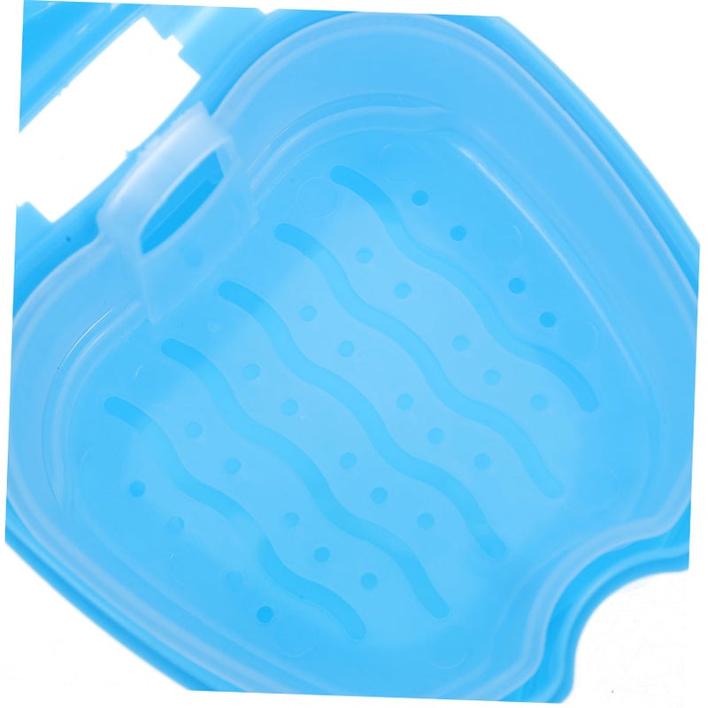 Portable Denture Storage Box With Filter Layer Retainer Container For False Teeth Travel Case - Image 4