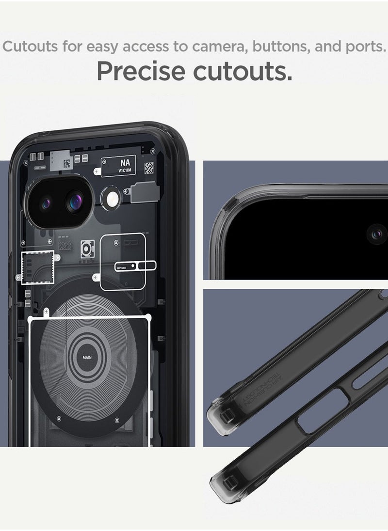 Spigen - Ultra Hybrid MagFit for Google Pixel 9a Case Cover with MagSafe (2025) - Zero One Black - Image 1