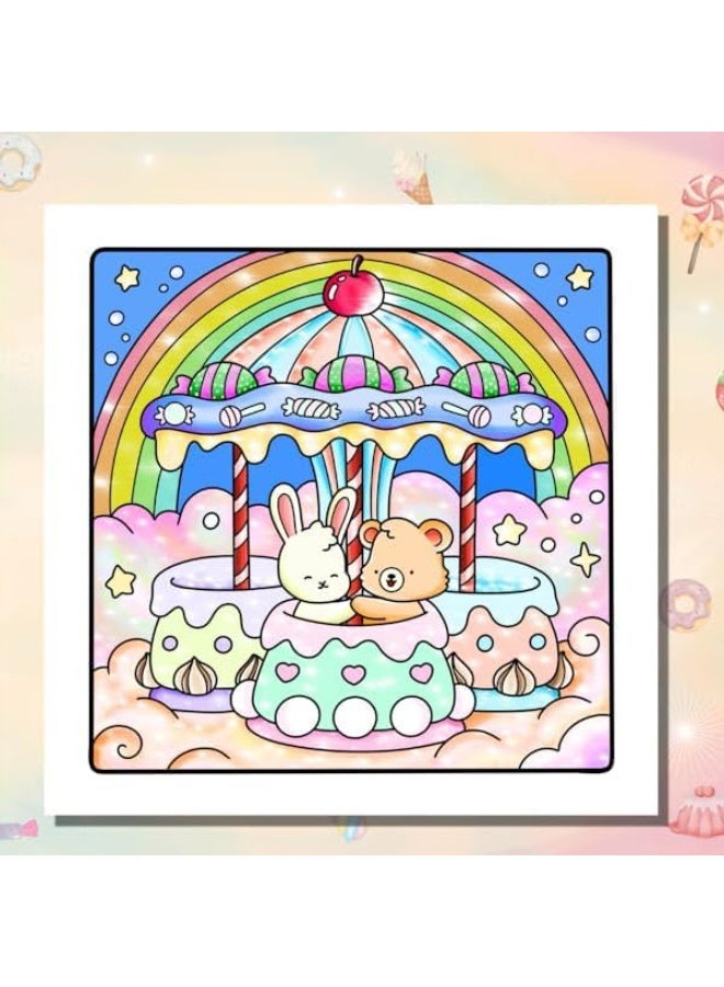 Peachjoy HYGGE DELIGHTS SUPER CUTE AND FUN ADULT COLORING BOOK, COZY and CUTE Coloring Book - Relaxation in Comfortable Spaces with Adorable Goods for Adults and Teens, Cute Colouring Book with Easy and Simple Designs - Image 3