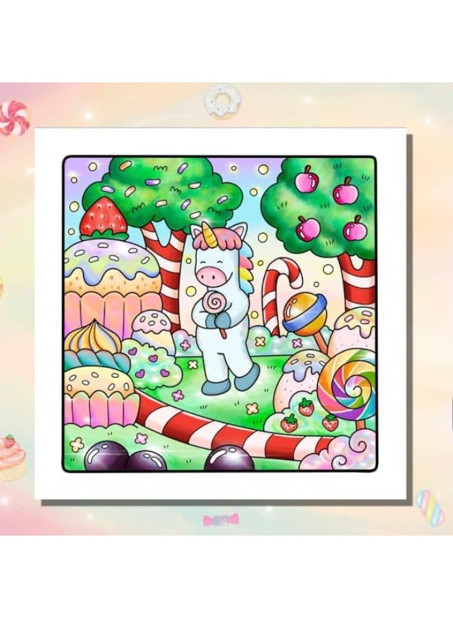 Peachjoy HYGGE DELIGHTS SUPER CUTE AND FUN ADULT COLORING BOOK, COZY and CUTE Coloring Book - Relaxation in Comfortable Spaces with Adorable Goods for Adults and Teens, Cute Colouring Book with Easy and Simple Designs - Image 4