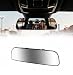 HmmtyRack Rear View Mirror 93 Inch Chrome Antiglare Panoramic Rear Mirrors Universal Convex Car Interior Clip on Extra Big Wide Angle Rearview Mirror Extender to Reduce Blind Spot for Car SUV Truck - Image 2