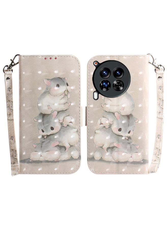 erorex Case For Tecno Camon 30 Premier 5G 3D Colored Horizontal Flip Leather Phone Case - Image 1