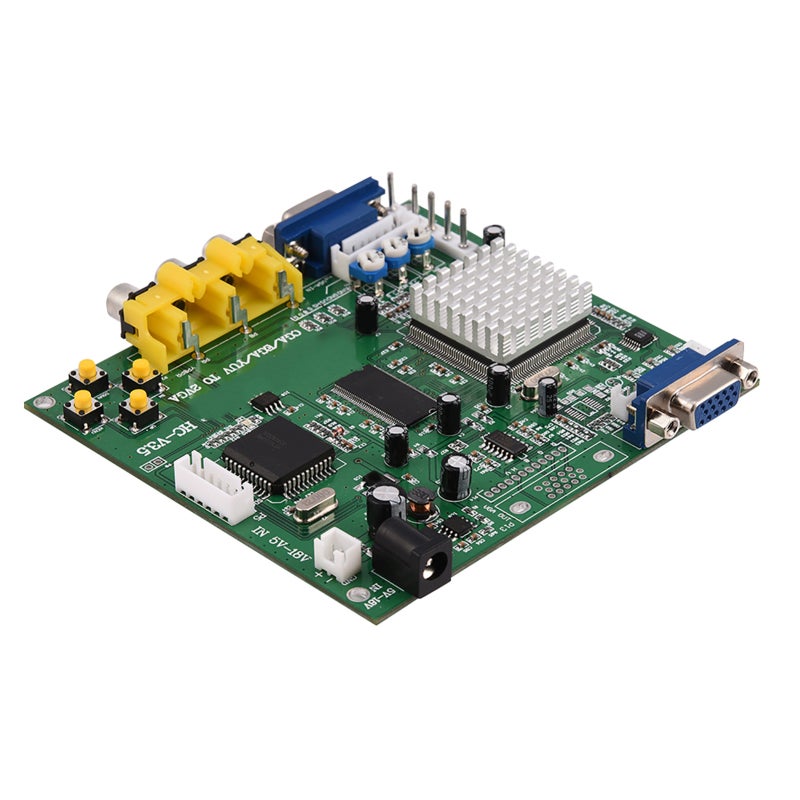 Cga To Vga Converter - 24-Bit A/D Conversion, Auto Signal Scan, Multi-Input Support - Video Signal Converter for Arcade Games, Crt, Lcd, Pdp Monitors & Projectors - Image 4