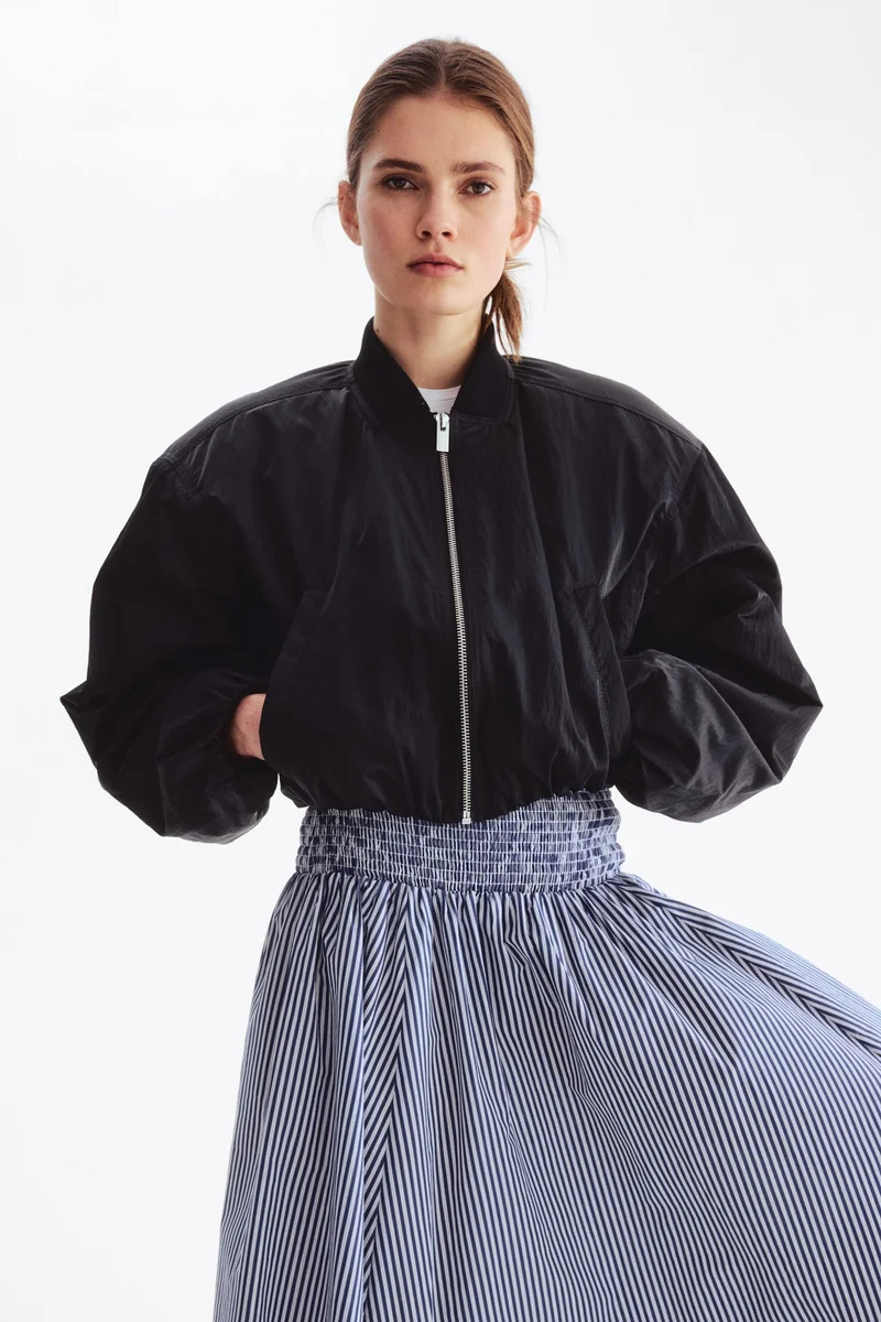 H&M Smocked-waist skirt