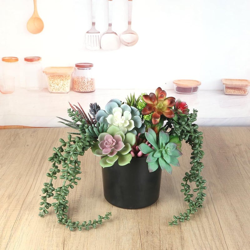 COTSEN 24 Pcs Artificial Succulent Plants Fake Succulent Plants Unpotted Faux Succulents Decorations Suitable for Office Family Restaurant Frame kitchen Indoor Outdoor Decor - Image 3