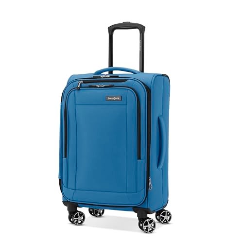 Samsonite Saire LTE Softside Expandable Luggage with Spinner Wheels, Carribean Blue, 2-Piece Set (Carry-on/Medium) - Image 5