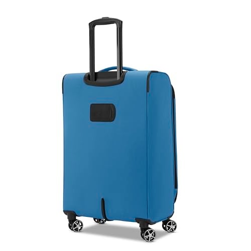 Samsonite Saire LTE Softside Expandable Luggage with Spinner Wheels, Carribean Blue, 2-Piece Set (Carry-on/Medium) - Image 4
