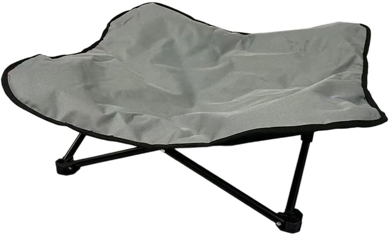 Light Grey Elevated Cat Bed For Outdoor Use Small Dogs Soft Antiscratch Resting Furniture Camping Pet Furniture M - Image 1