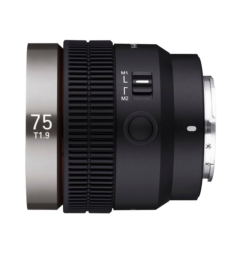 Samyang عدسة سينمائية أوتوماتيكية التركيز 75 مم T1.9 كاملة الإطار لسوني E (SYCAF75-NEX) - Image 2