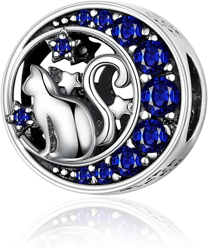 VOROCO Store Butterfly Dragonfly Cat Charm for Bracelet Cute Animal Collection Bead & Charm for Women Girls 925 Sterling Silver Pendant & Dangle Charm Jewelry for Bracelet and Necklace - Image 1