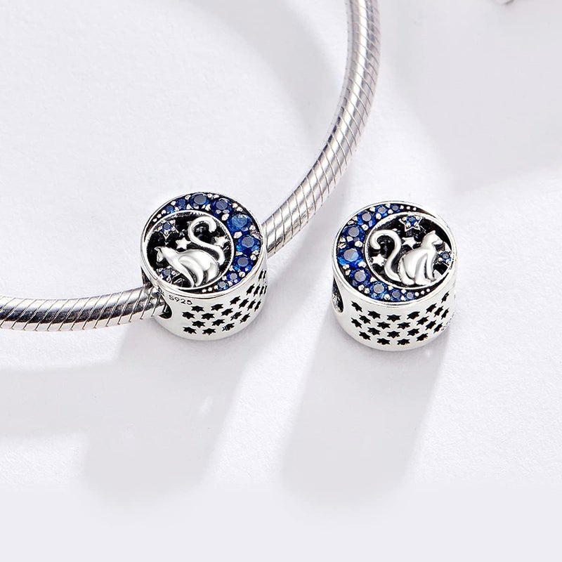 VOROCO Store Butterfly Dragonfly Cat Charm for Bracelet Cute Animal Collection Bead & Charm for Women Girls 925 Sterling Silver Pendant & Dangle Charm Jewelry for Bracelet and Necklace - Image 2