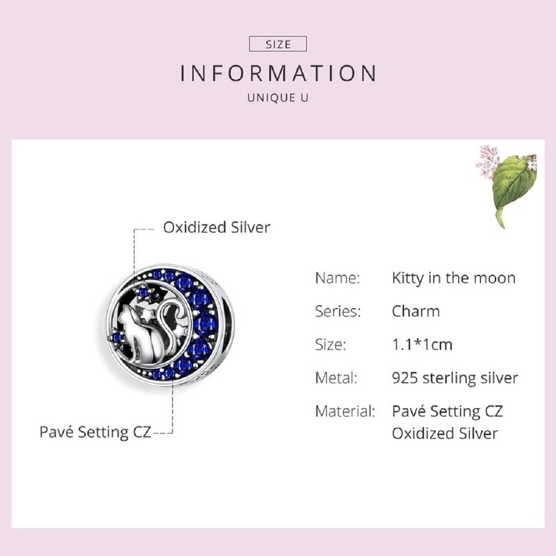 VOROCO Store Butterfly Dragonfly Cat Charm for Bracelet Cute Animal Collection Bead & Charm for Women Girls 925 Sterling Silver Pendant & Dangle Charm Jewelry for Bracelet and Necklace - Image 4