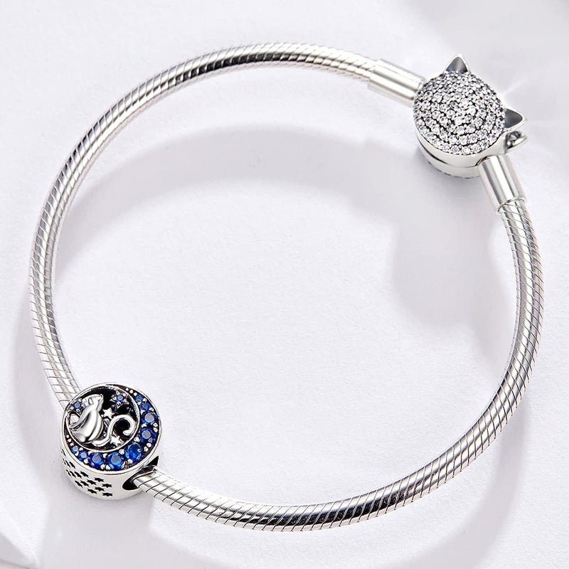 VOROCO Store Butterfly Dragonfly Cat Charm for Bracelet Cute Animal Collection Bead & Charm for Women Girls 925 Sterling Silver Pendant & Dangle Charm Jewelry for Bracelet and Necklace - Image 3