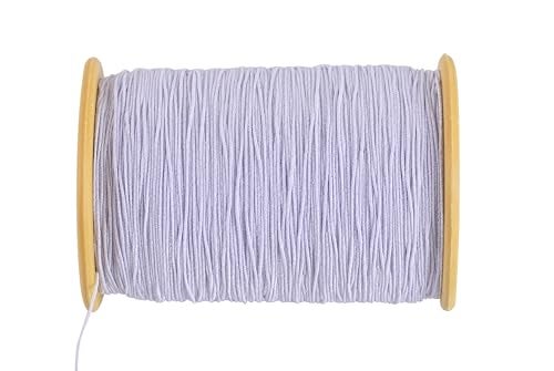 KONMAY Elastic Sewing Thread for Sewing Machine, 1100 Yards 0.5mm Black&White Elastic Sewing Thread for Shirring, Smocking, Gathering, Stretchy Strings for Bracelets - Image 2