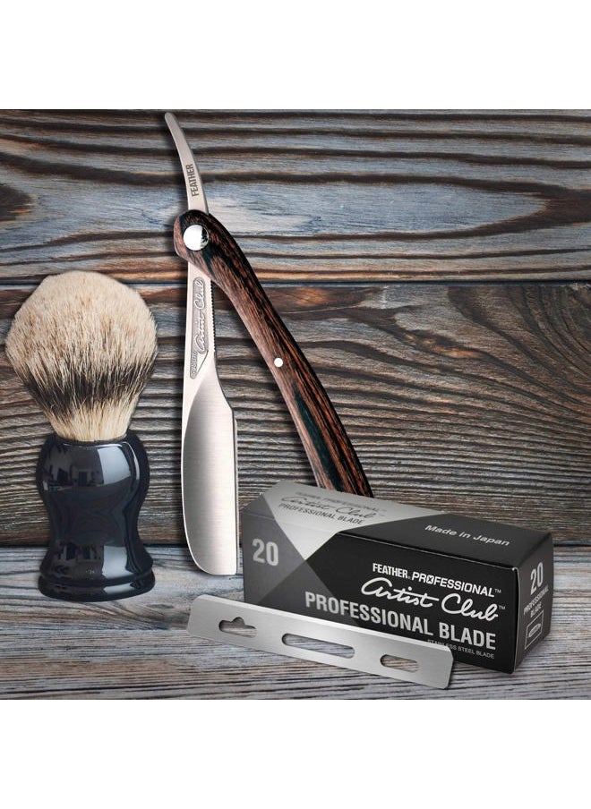 Feather Artist Club Professional Single Edge Razor Blades - (20 Count) - Single Straight Edge Razor Blade Refills for Shaving With Straight Edge Razors - For Men & Barbers  - Image 3