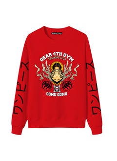 KUYING New One Piece Printed Casual Round Neck Hoodie  - Image 1