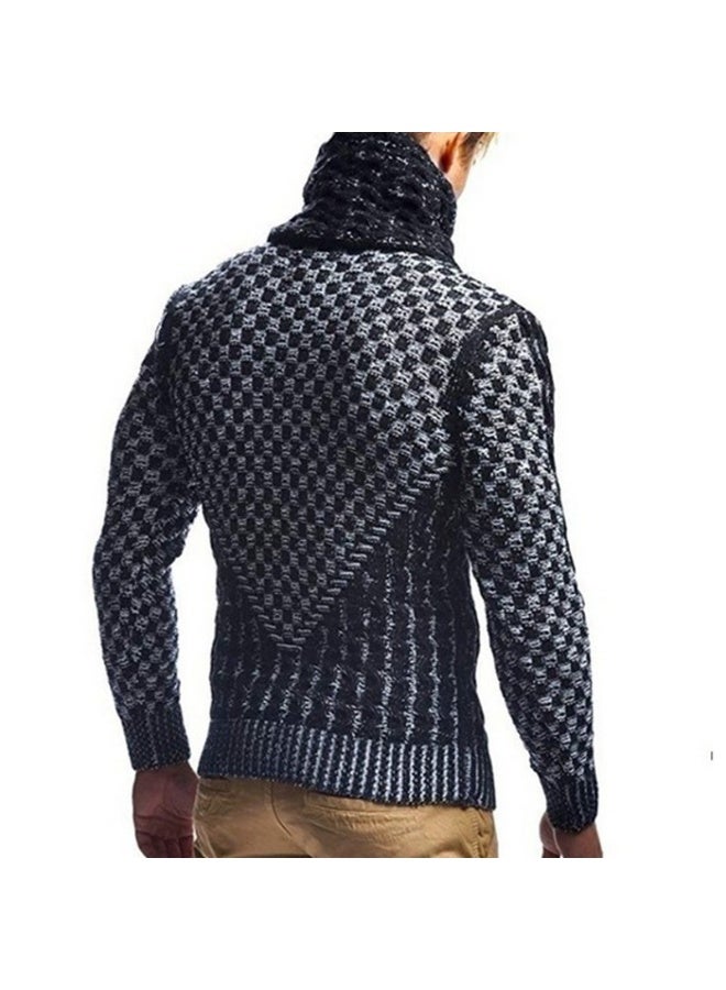 NIBEMINENT Man Sweaters Streetwear Clothes Turtleneck Sweater Men Long Sleeve Knitted Pullovers Autumn Winter Soft Warm Basic - Image 2