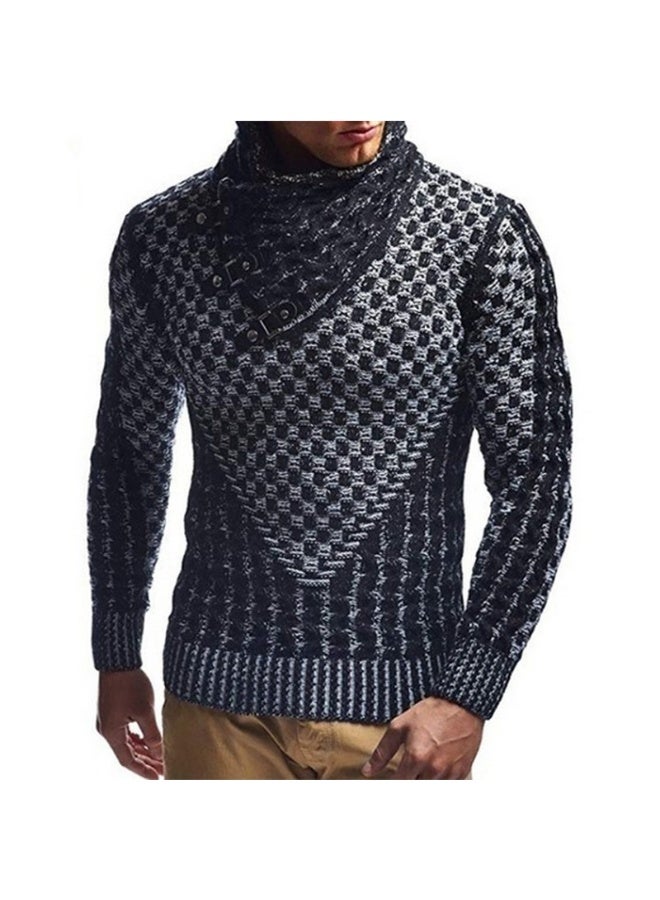 NIBEMINENT Man Sweaters Streetwear Clothes Turtleneck Sweater Men Long Sleeve Knitted Pullovers Autumn Winter Soft Warm Basic - Image 1