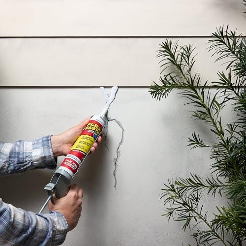 Flex Paste, Waterproof Paintable Putty, Spackle Sealant, Fill Gaps Cracks Holes - Block Out Water and Air - UV Resistant - Walls, Drywall, EPDM, Concrete, Roof, RV Repairs, Black, Cartridge - Image 4