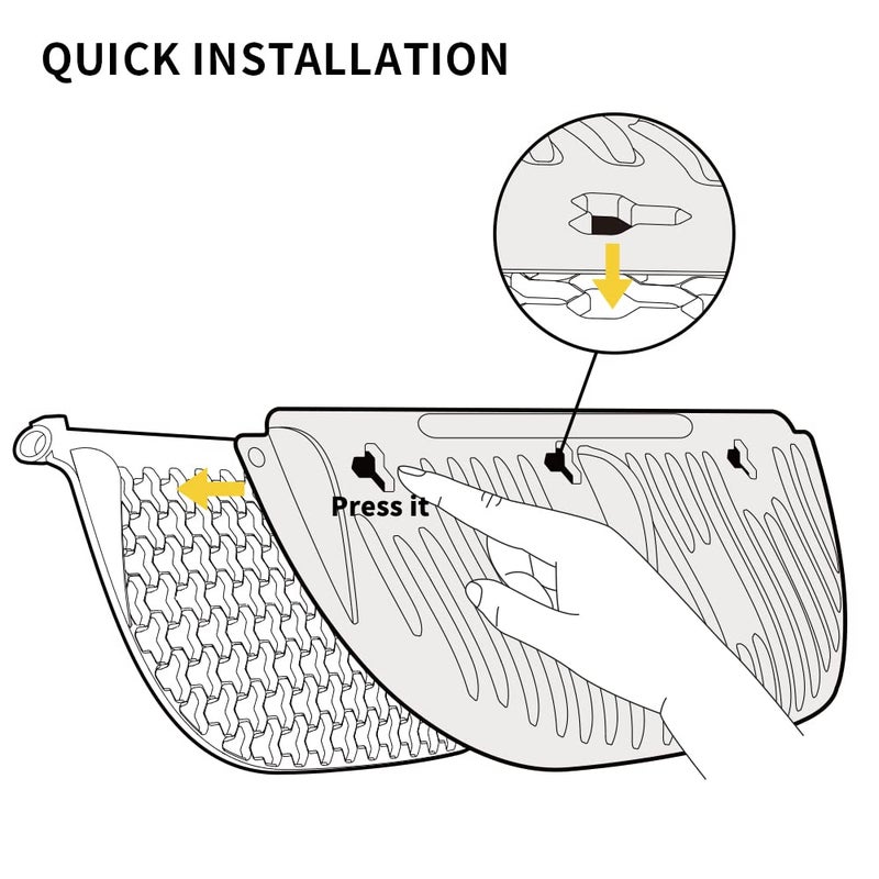 PETKIT Cat Litter Emptying Baffle for PuraMax Automatic Self-Cleaning Litter Box, One Click All Litter Remover, Includes 3Pcs - Image 5