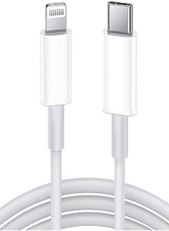 Usb c to lightning cable [mfi certified] compatible with iphone 12 pro max/12/11 pro/x/xs/xr/8 plus/airpods pro, supports power delivery, 1m, white