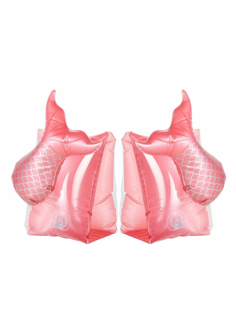 Excefore Inflatable Swim Floater Sleeves, Cartoon Swimiming Armbands Floaties Water Wings Floatation Sleeves for Toddler Boys Girls, Pool Water Sports Learning Swim Training Aids - Image 1