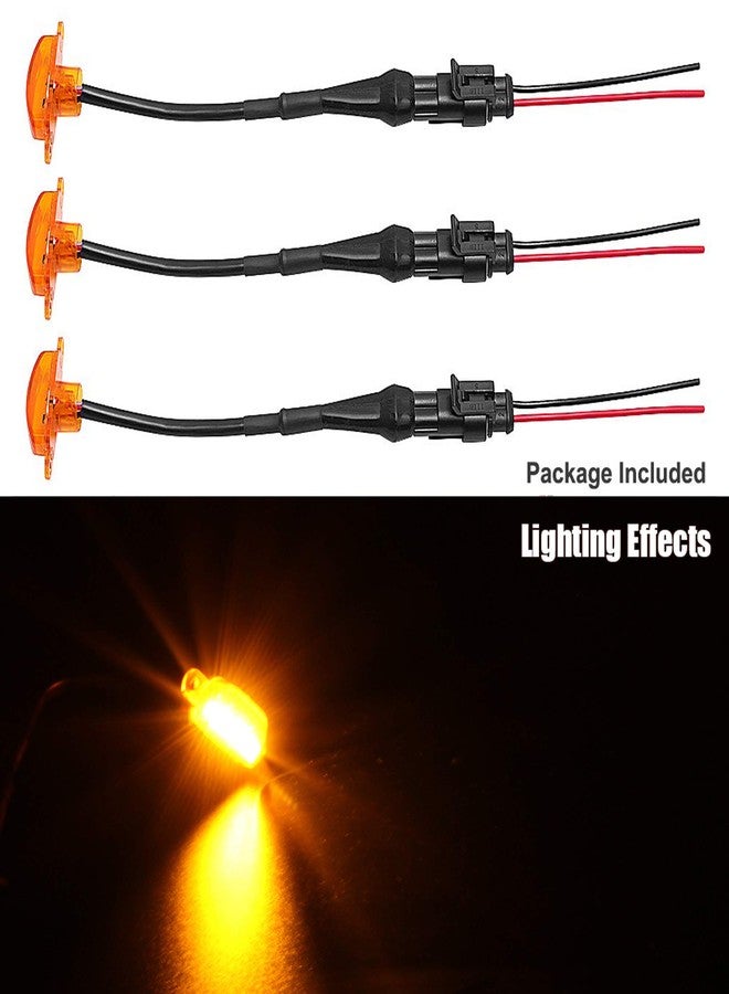 BASIKER Auto Front Grille Lights for 2004-2019 Ford F150 F250 F350 External LED Decoration | 3 Pack Amber Lens - Image 2