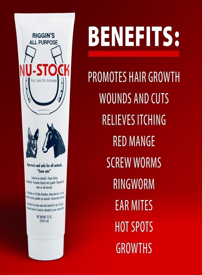 Riggins Nu-Stock Wound Cream for All Animals 12oz. - Image 3