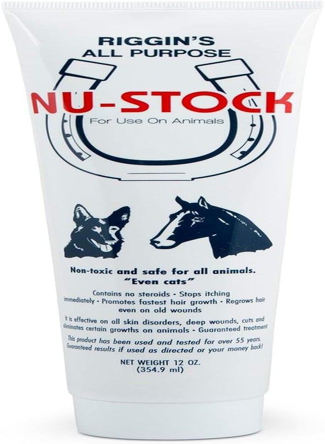 Riggins Nu-Stock Wound Cream for All Animals 12oz. - Image 1