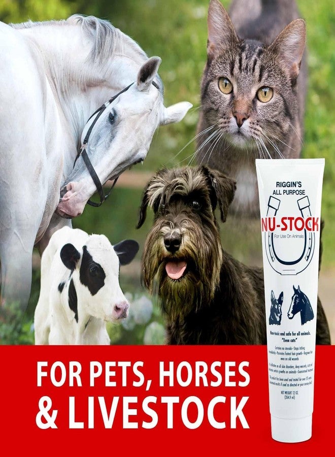Riggins Nu-Stock Wound Cream for All Animals 12oz. - Image 2
