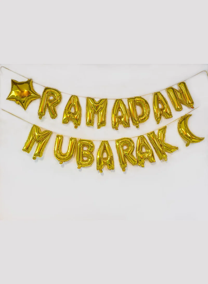 بارتي كاميل بالونات احرف Ramadan Mubarak للزينة