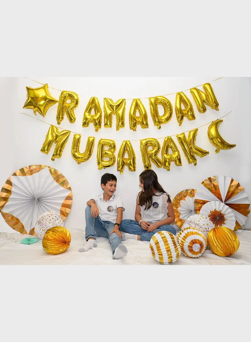 بارتي كاميل بالونات احرف Ramadan Mubarak للزينة