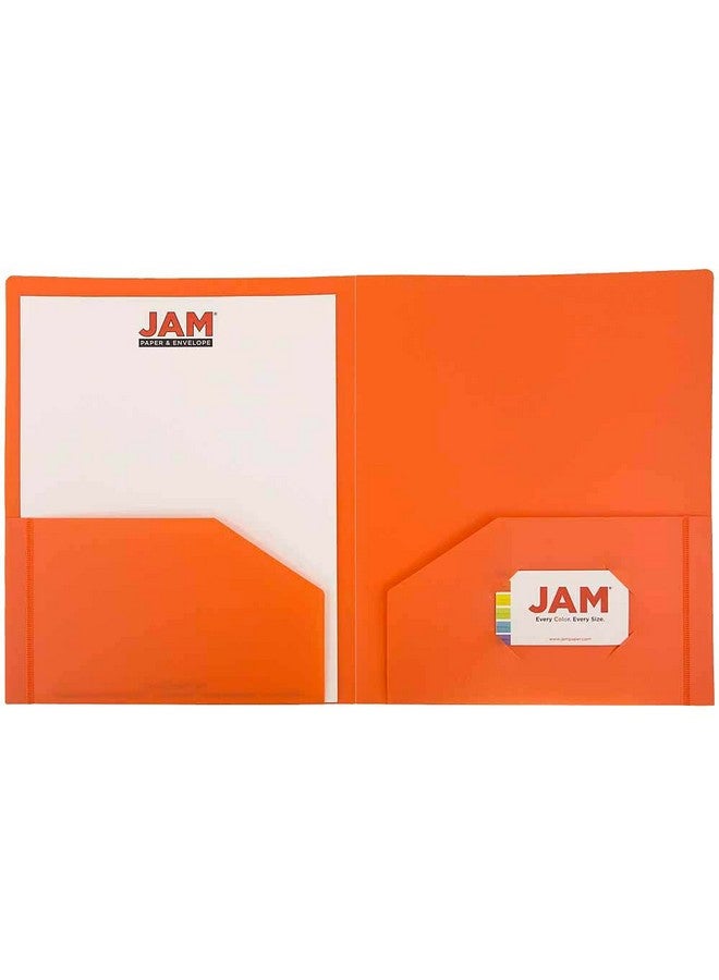 جام بايبر مجلدات مدرسية متينة للغاية من البلاستيك المتين من JAM PAPER، مكونة من جيبين - ألوان أساسية متنوعة - عبوة من 6 قطع - Image 4