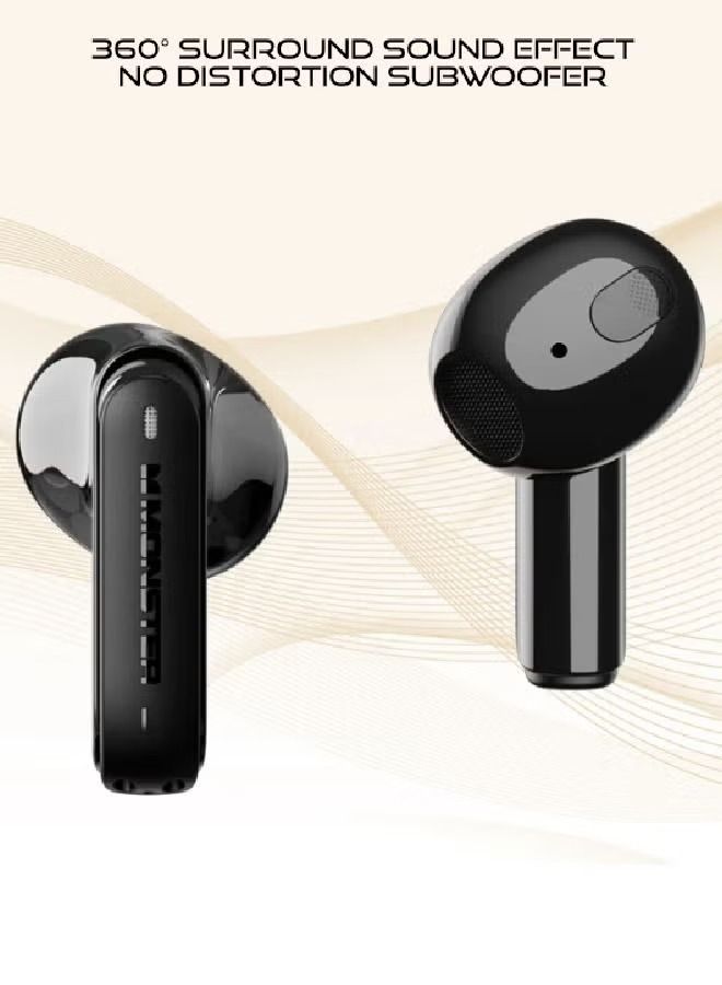 Monster Bluetooth 5.3 TrueWireless Earbuds XKT12 Black - Image 2
